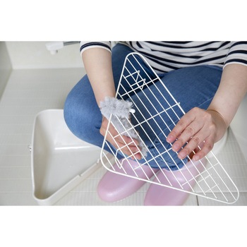 びっくりフレッシュ 隅っこ網っこブラシ グレー - サンコー