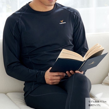 ベネクス メンズ リチャージ+ ロングスリーブ Tシャツ 一般医療機器 リカバリー ルーム ウェア 疲労 睡眠 回復 - VENEX