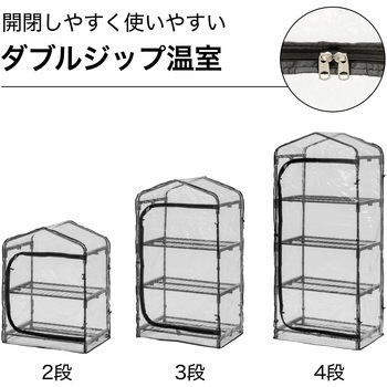 ダブルジップ温室 タカショー