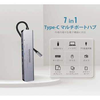 Gigastone Type-C 7in1 ハブ - Gigastone