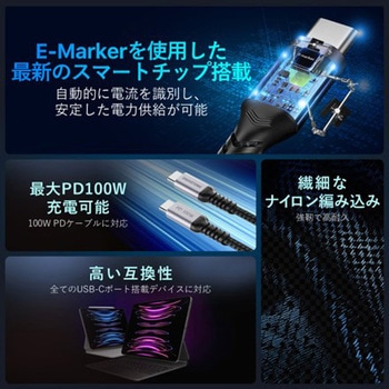 Gigastone 1.5mType C to Type Cケーブル Gigastone