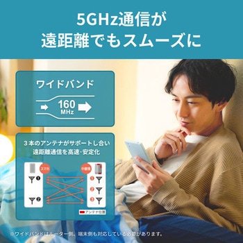 無線LAN中継機 11ax/ac/n/a/g/b 2401+573Mbps BUFFALO(バッファロー)