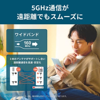 無線LAN中継機 11ax/ac/n/a/g/b 2401+573Mbps BUFFALO(バッファロー)