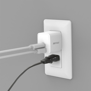PD20W対応AC充電器 C×1/A×1 2ポート ホワイト BUFFALO(バッファロー)