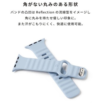 [Apple Watch Series 10/9/SE/8/7/6/5/4(40-42mm)/3/2/1(38mm)専用]iFace Reflectionシリコンバンド iFace