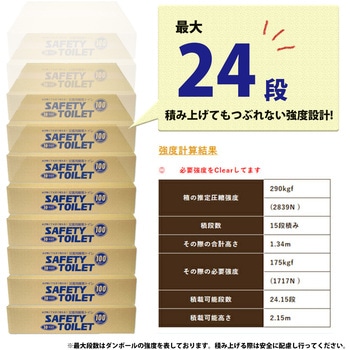 SAFETY TOILET (100回セット) エムアンドティー