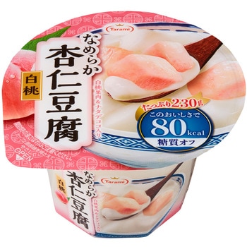 Tarami なめらか杏仁豆腐白桃 80kcal たらみ