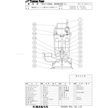 耐食用ステンレス製水中うず巻ポンプ SFQ型 鶴見製作所