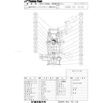 雑排水用水中ノンクロッグポンプ N型