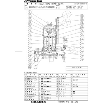 雑排水用水中ハイスピンポンプ (バンクスシリーズ) PN型 鶴見製作所
