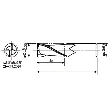 AL-SEES2260 アルミ加工用ソリッドエンドミル 1本 ダイジェット工業