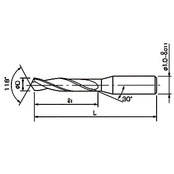 ダイジェット ＥＺドリル（３Ｄタイプ） 1本 ダイジェット 刃先交換式ドリル ＴＡ−ＥＺドリル（３Ｄタイプ） 適用