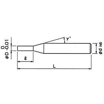 MSE230 0.15 無限コーティング2枚刃エンドミル 1本 日進工具(NS