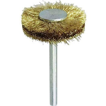 ミニチュア真鍮軸付ホイールブラシ SUN POWER