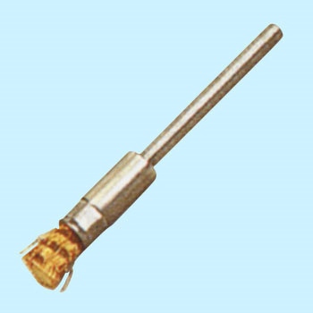 ミニチュア真鍮軸付筒型ブラシ SUN POWER