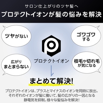 ヘアドライヤー プロテクトイオン 速乾 軽量 冷風 折りたたみ 大風量 大風圧 ラク抜きプラグ Speedom - テスコム