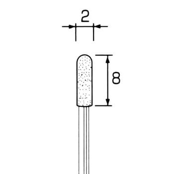 電着ダイヤモンドバー 砲弾型 ヤナセ(柳瀬)
