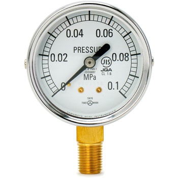 普通型圧力計(立形・つばなし) 山本計器 汎用圧力計 【通販モノタロウ】