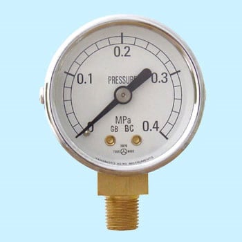 小型圧力計(立形・つばなし) 山本計器