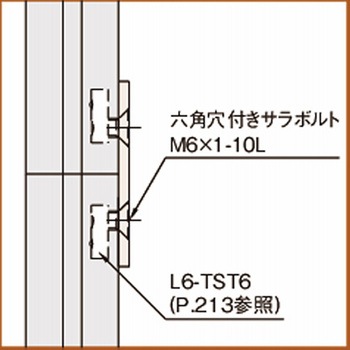 アルミ構造材(item Line6) ジョイントブラケット6 L6-JBT3060N イマオコーポレーション