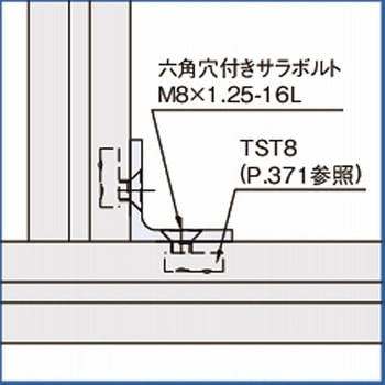 アルミ構造材(item Line8) ジョイントブラケット JBT4040N イマオコーポレーション
