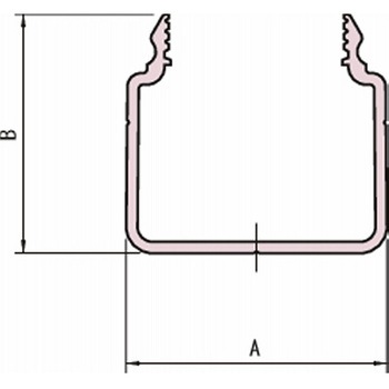 アルミ構造材(item 共通パーツ) Uプロファイルエコノミー型 L6-UPE3060N-3M イマオコーポレーション