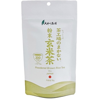 茶工場のまかない粉末玄米茶 大井川茶園