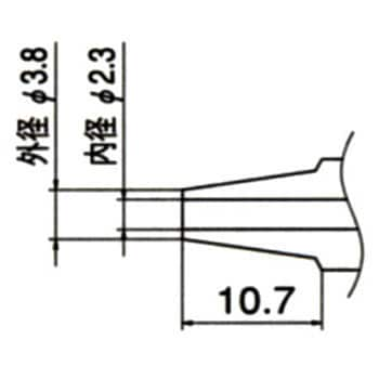 交換ノズル(N1シリーズ) 白光 はんだごて関連用品 【通販モノタロウ】