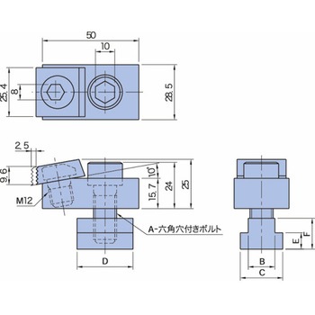 クランプ&ストッパー Tスロットトークランプ MBTC MBTC18 イマオコーポレーション