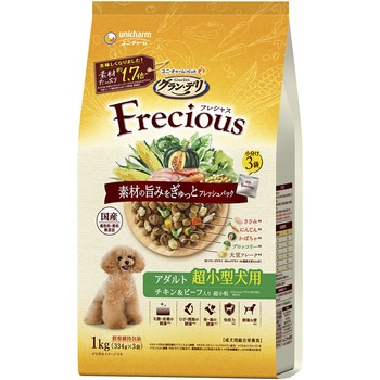 グラン・デリ Frecious アダルト成犬用 超小型犬用 チキン&ビーフ入り ユニ・チャーム