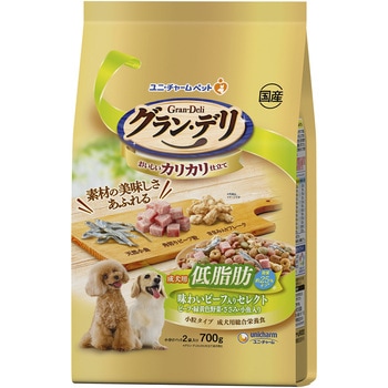 グラン・デリ カリカリ仕立て 成犬用 低脂肪 味わいビーフ入りセレクト ～脂肪分約25%カット～ ユニ・チャーム