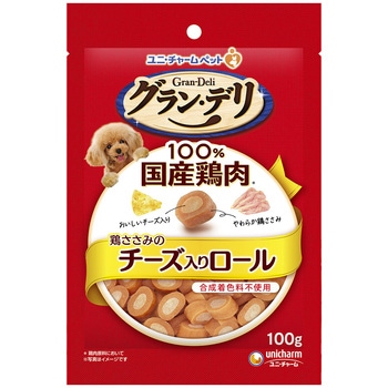 グラン・デリ おやつ 鶏ささみのチーズ入りロール - ユニ・チャーム