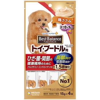 ベストバランスおやつ トイ・プードル用 高齢向け 鶏ささみ さつまいも入り ユニ・チャーム