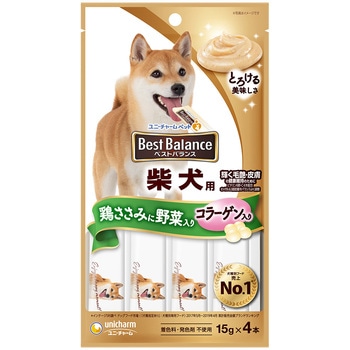 ベストバランスおやつ 柴犬用 鶏ささみに野菜入り コラーゲン入り ユニ・チャーム