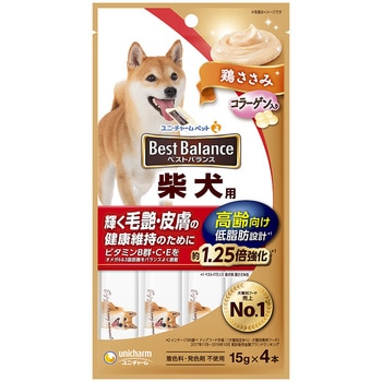 ベストバランスおやつ 柴犬用 高齢向け 鶏ささみ コラーゲン入り ユニ・チャーム