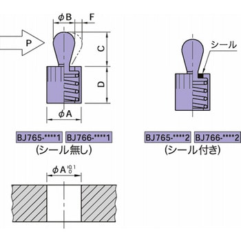 クランプ&ストッパー スプリングロケートピン(樹脂ピン) BJ766 BJ766-10001 イマオコーポレーション