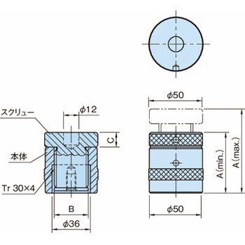 ジャッキ ジャッキ(スタンダード) BJ334 BJ334-50042 イマオコーポレーション