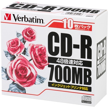 CD-Rメディア 48倍速対応 Verbatim(バーベイタム) 【通販モノタロウ】