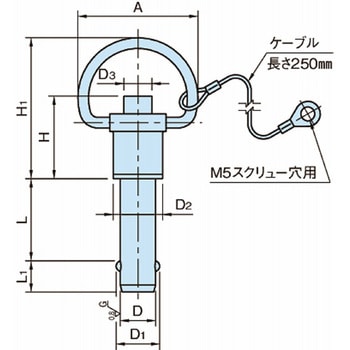 差し込みピン ボールロックリング型ピン BJ775-SUS BJ775-16100-SUS イマオコーポレーション