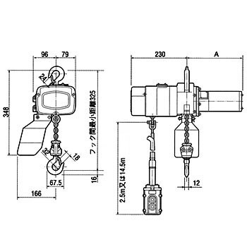 単相(100V)小型電気チェーンブロック