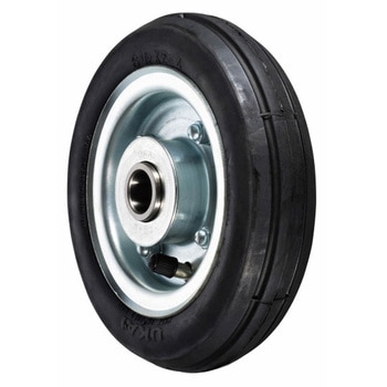 産業用・タチ付ホイル 空気入りタイヤ 61/2×2-4HL/HF 61/2-2-4HF-BLACK ウカイ(岐阜産研工業)