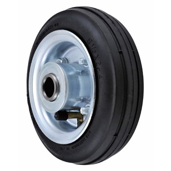 産業用・タチ付ホイル 空気入りタイヤ 61/2×2-4HL/HF 61/2-2-4HF-BLACK ウカイ(岐阜産研工業)