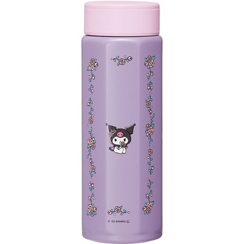 八角ステンレスボトル500ml クロミ フラワーレトロ スケーター