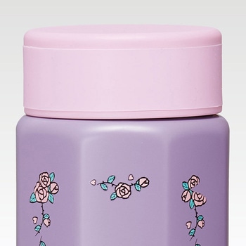八角ステンレスボトル500ml クロミ フラワーレトロ スケーター
