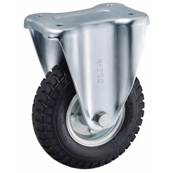 産業車輌用キャスター 固定キャスター HLK/HLKY/HLKF HLETK2.50-4-FO-BLACK ウカイ(岐阜産研工業)