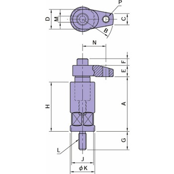 クランプ&ストッパー フッククランプセット BJ130-A BJ130-16160A2 イマオコーポレーション