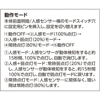 緑十字 壁用ソーラーセンサーライト(明暗+人感センサータイプ) 日本緑十字社