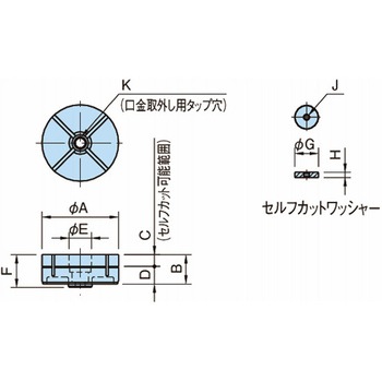 外形クランプ 口金 CP121 CP121-09001 イマオコーポレーション