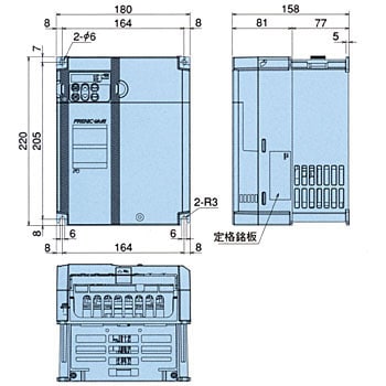 FRN5.5E1S-2J 高性能・コンパクト形インバータ FRENIC-Multiシリーズ 1