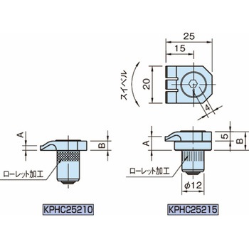 クランプ&ストッパー ホールドダウンクランプ KPHC KPHC25210 イマオコーポレーション